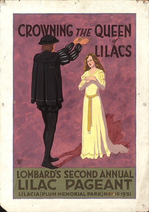 Vintage Lilac Time Poster | Lombard Historical Society